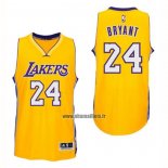 Maillot Los Angeles Lakers Kobe Bryant NO 24 Jaune