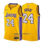 Maillot Los Angeles Lakers Kobe Bryant No 24 Retirement 2017-18 Or