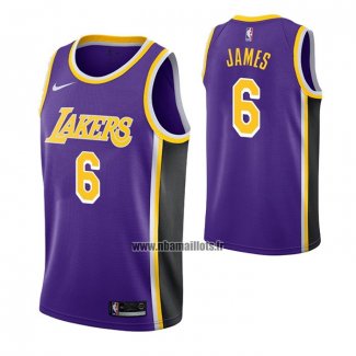 Maillot Los Angeles Lakers LeBron James NO 6 Statement 2021-22 Volet