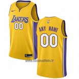 Maillot Los Angeles Lakers Personnalise 2017-18 Jaune