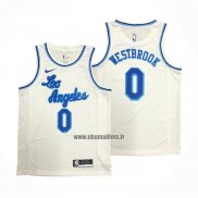 Maillot Los Angeles Lakers Russell Westbrook NO 0 Classic 2019-20 Blanc