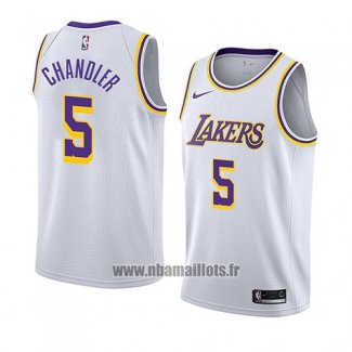 Maillot Los Angeles Lakers Tyson Chandler No 5 Association 2018 Blanc
