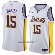 Maillot Los Angeles Lakers Wagner Moritz No 15 Association 2018 Blanc