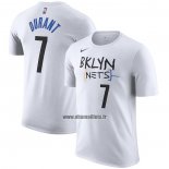 Maillot Manche Courte Brooklyn Nets Kevin Durant Ville 2022-23 Blanc