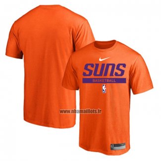 Maillot Manche Courte Phoenix Suns Practice Performance 2022-23 Orange