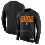 Maillot Manches Longues Phoenix Suns Practice Performance 2022-23 Noir