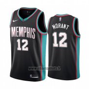 Maillot Memphis Grizzlies Ja Morant No 12 20th Classic Noir