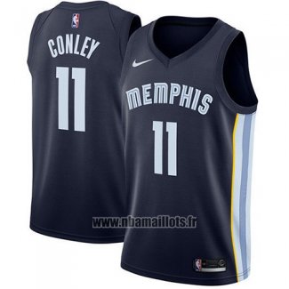 Maillot Memphis Grizzlies Mike Conley Jr. No 11 2017-18 Bleu