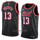 Maillot Miami Heat Bam Adebayo No 13 Classic 2018 Noir