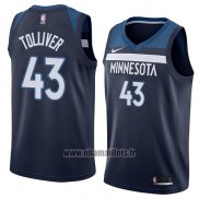 Maillot Minnesota Timberwolves Anthony Tolliver No 43 Icon 2018 Bleu