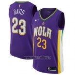 Maillot New Orleans Pelicans Davis No 23 Ville 2017-18 Volet