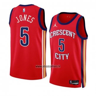 Maillot New Orleans Pelicans Herbert Jones NO 5 Statement 2023-24 Rouge