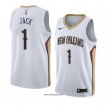 Maillot New Orleans Pelicans Jarrett Jack No 1 Association 2018 Blanc