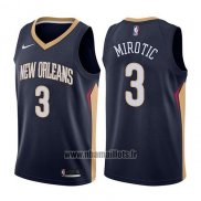 Maillot New Orleans Pelicans Nikola Mirotic No 3 Icon 2017-18 Bleu