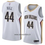 Maillot New Orleans Pelicans Solomon Hill No 44 Association 2018 Blanc