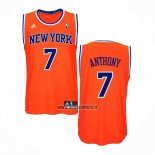 Maillot New York Knicks Carmelo Anthony NO 7 Orange