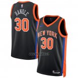 Maillot New York Knicks Julius Randle NO 30 Ville 2022-23 Noir