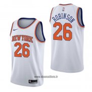 Maillot New York Knicks Mitchell Robinson NO 26 Association Blanc