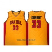 Maillot Oak Hill Kevin Durant No 33 Jaune