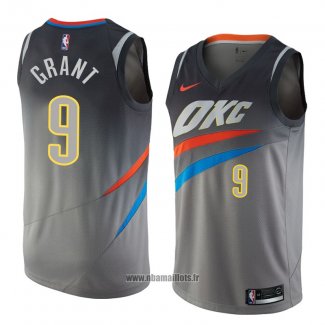 Maillot Oklahoma City Thunder Jerami Grant No 9 Ville 2018 Gris