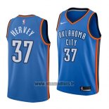 Maillot Oklahoma City Thunder Kevin Hervey No 37 Icon 2018 Bleu