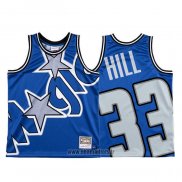 Maillot Orlando Magic Grant Hill NO 33 Mitchell & Ness Big Face Bleu