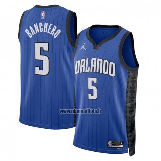 Maillot Orlando Magic Paolo Banchero NO 5 Statement 2022-23 Bleu