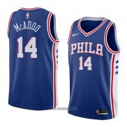 Maillot Philadelphia 76ers James Michael Mcadoo No 14 Icon 2018 Bleu