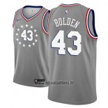 Maillot Philadelphia 76ers Jonah Bolden No 43 Ville 2018-19 Gris