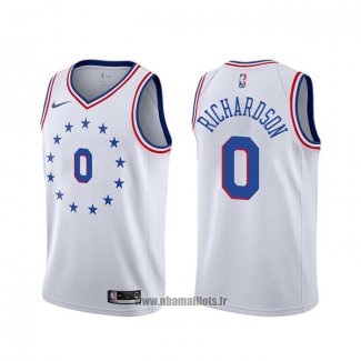 Maillot Philadelphia 76ers Josh Richardson NO 0 Earned Blanc