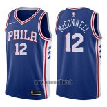 Maillot Philadelphia 76ers T.j. Mcconnell No 12 Swingman Icon 2017-18 Bleu
