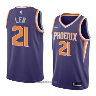 Maillot Phoenix Suns Alex Len No 21 Icon 2018 Volet