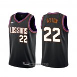 Maillot Phoenix Suns Deandre Ayton NO 22 Ville 2019-20 Noir