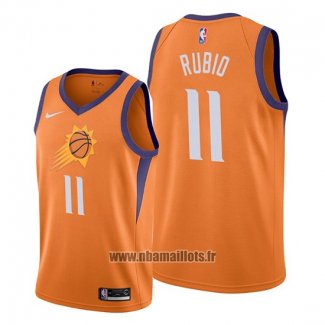 Maillot Phoenix Suns Ricky Rubio No 11 Statement Orange