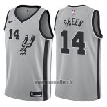 Maillot San Antonio Spurs Danny Green No 14 Statement 2017-18 Gris