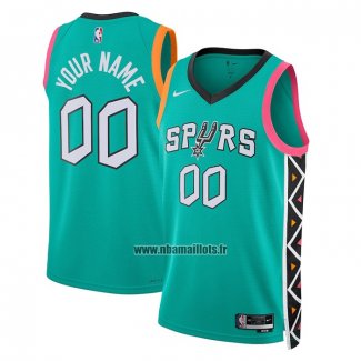 Maillot San Antonio Spurs Personnalise Ville 2022-23 Vert