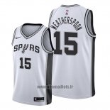 Maillot San Antonio Spurs Quinndary Weatherspoon No 15 Association 2019-20 Blanc