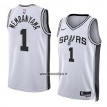 Maillot San Antonio Spurs Victor Wembanyama NO 1 Association 2022-23 Blanc