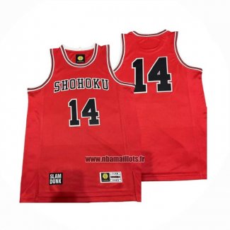 Maillot Shohoku Mitsui NO 14 Rouge