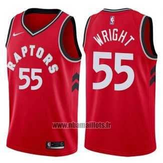 Maillot Tornto Raptors Delon Wright No 55 Icon 2017-18 Rouge