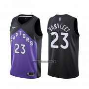 Maillot Tornto Raptors Fred Vanvleet No 23 Earned 2020-21 Noir Volet