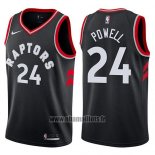 Maillot Tornto Raptors Norman Powell No 24 Statement 2017-18 Noir