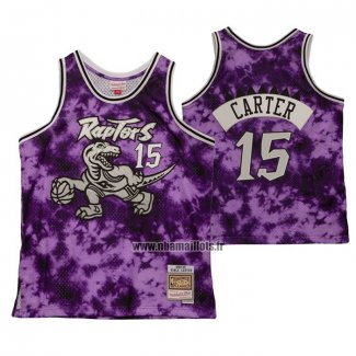 Maillot Tornto Raptors Vince Carter NO 15 Galaxy Volet