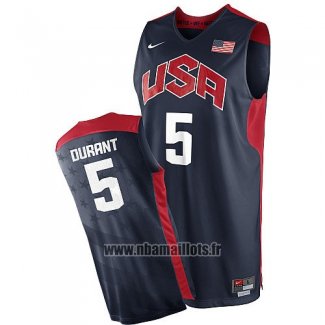 Maillot USA 2012 Kevin Durant No 5 Noir