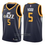 Maillot Utah Jazz Rodney Hood No 5 Icon 2017-18 Bleu