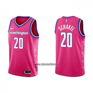 Maillot Washington Wizards Jordan Schakel NO 20 Ville 2022-23 Rosa