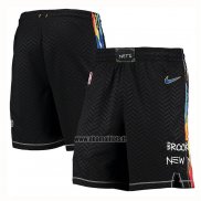 Short Brooklyn Nets Ville 2020-21 Noir