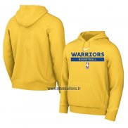 Veste a Capuche Golden State Warriors Practice Performance 2022-23 Jaune