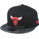 Casquette Chicago Bulls Camouflage Noir2