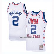 Maillot All Star 1985 Moses Malone No 2 Blanc